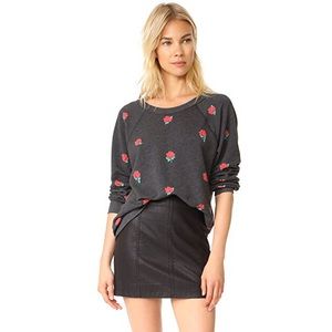 NWT WILDFOX couture Garden Roses Sweatshirt